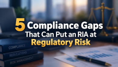 5 Compliance Gaps That Can Put an RIA at Regulatory Risk
